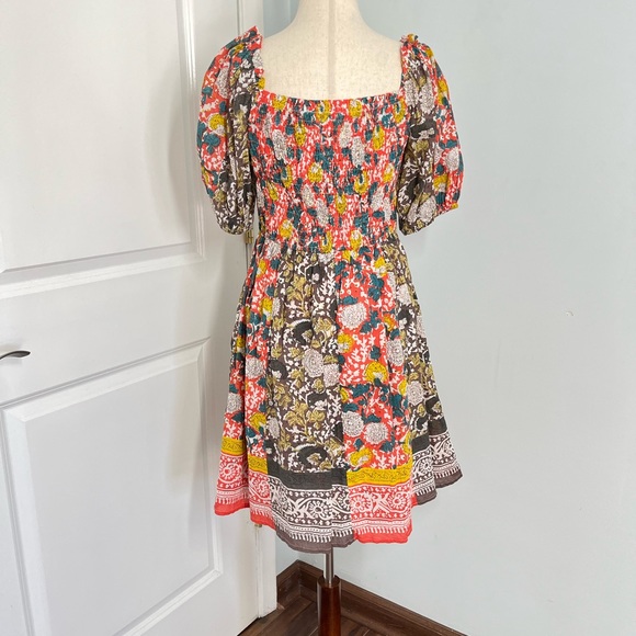 Velvet Taria floral mini dress size S - Picture 6 of 8